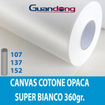 Art Canvas Cotone Super Bianco opaca