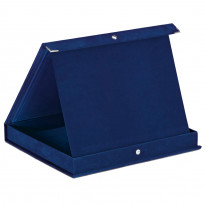 Astuccio porta targhe in velluto blu