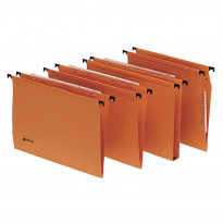 Cartella sospesa Signaletic - cassetto - interasse 33 cm - fondo U 30 mm - 33x25 cm - arancio - Rexel