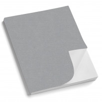 Copertina morbida Athena Argento in similpelle telata effetto tessuto