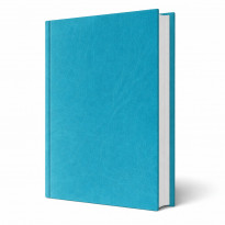 Copertina tesi rigida Panama Azzurro finitura satinata marcata