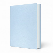 Copertine per tesi rigide Venus Celeste in similpelle opaca effetto pelle