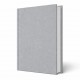 Copertina tesi rigida Athena Argento metallizzata effetto tessuto