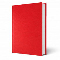 Copertina tesi rigida Athena Rosso effetto tessuto