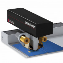 Vista laterale della stampante termica Foil Printer