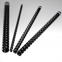 Dorsi plastici per rilegatura a 21 anelli nero