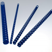 Dorsi plastici per rilegatura a 21 anelli blu
