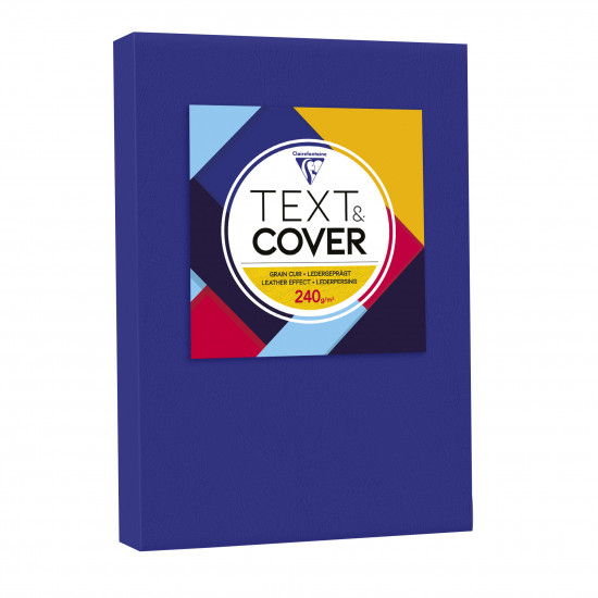 Nr. 100 Copertine A4 - Grain Cuir Blu Royal